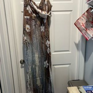 Floral print midi dress